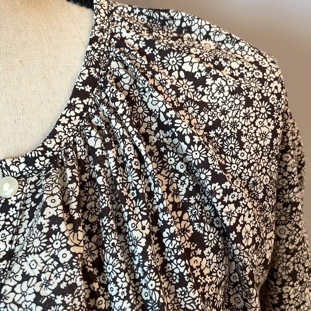 NWT Universal Thread SZ L Women's Balloon Long Sleeve Popover Blouse - Picture 6 of 15
